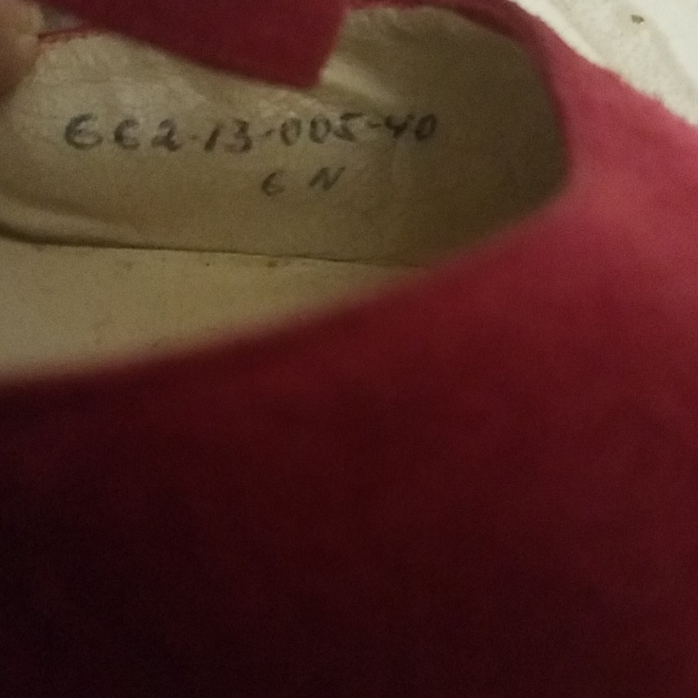Vintage Felipe pink suede strappy low heels Sz6N - Picture 7 of 7